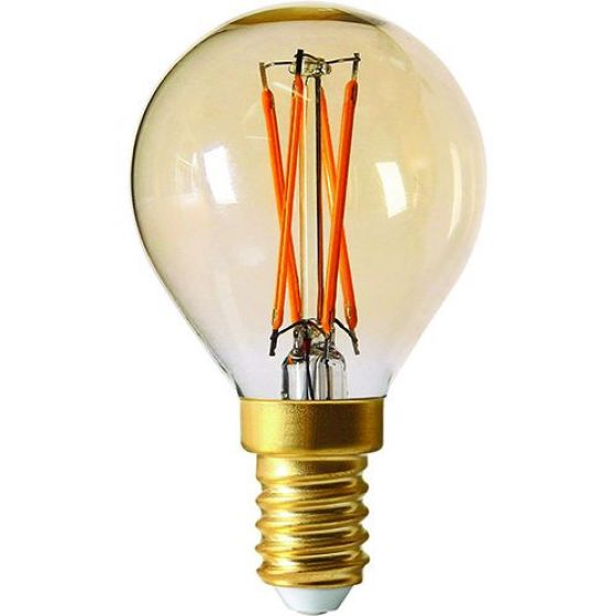 LED 4W E14 sphérique dimmable 260 lumen 2200K ambrée