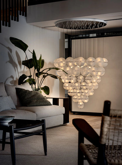 PostKrisi chandelier Suspensions multiples Blanc