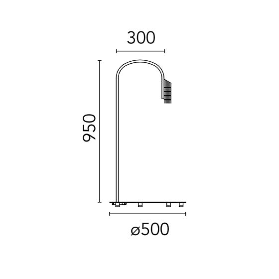 Caule Floor 2 Nest Lampes de sol Outdoor LED