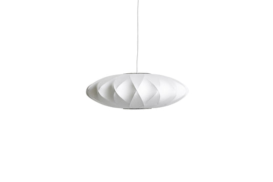 Nelson Saucer Crisscross Pendant Small Suspensions Blanc cassé