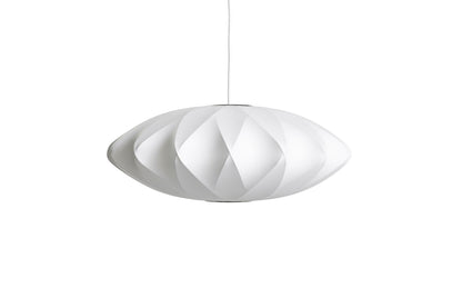 Nelson Saucer Crisscross Pendant Medium Suspensions Blanc cassé