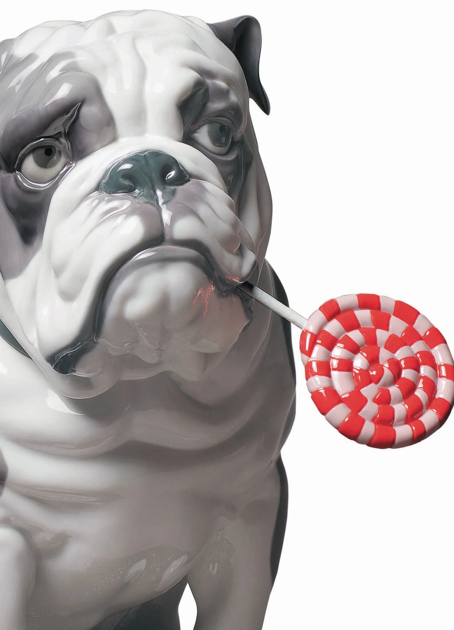 Bulldog Figurines Blanc