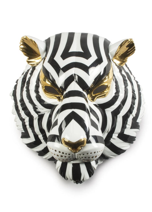 Masque Tigre Noir et Blanc