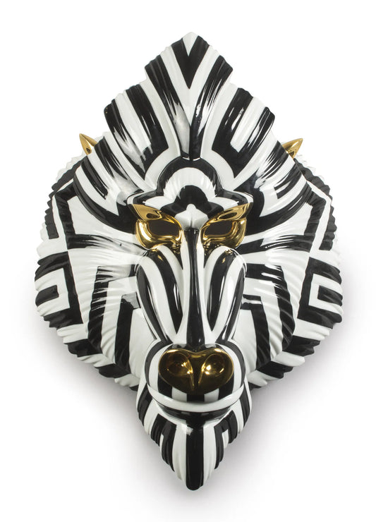 Masque Babouin Noir et Blanc