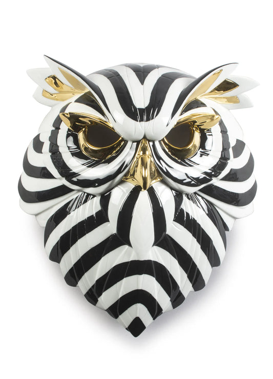 Masque Hibou Noir et Blanc