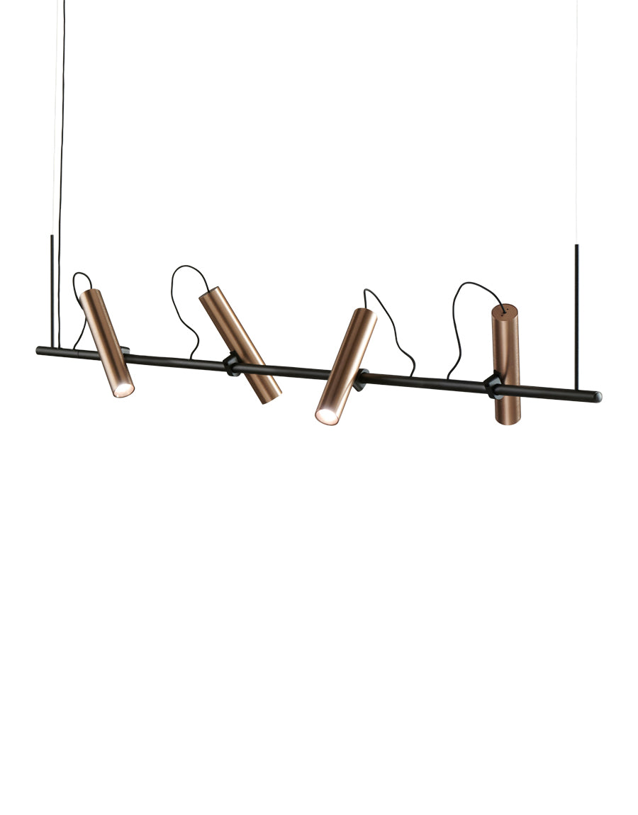 Spirit 150cm Suspensions LED Noir/Rose gold