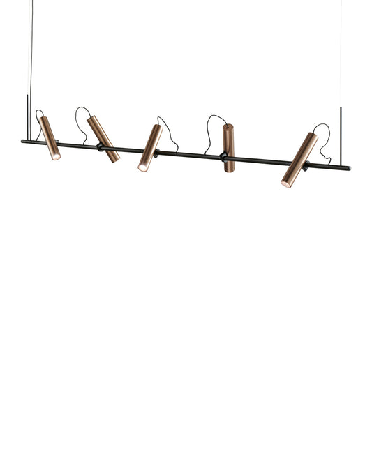 Spirit 200cm Suspensions LED Noir/Rose gold