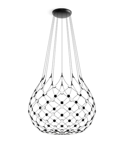 Mesh Wireless Ø 100cm Suspensions LED Noir