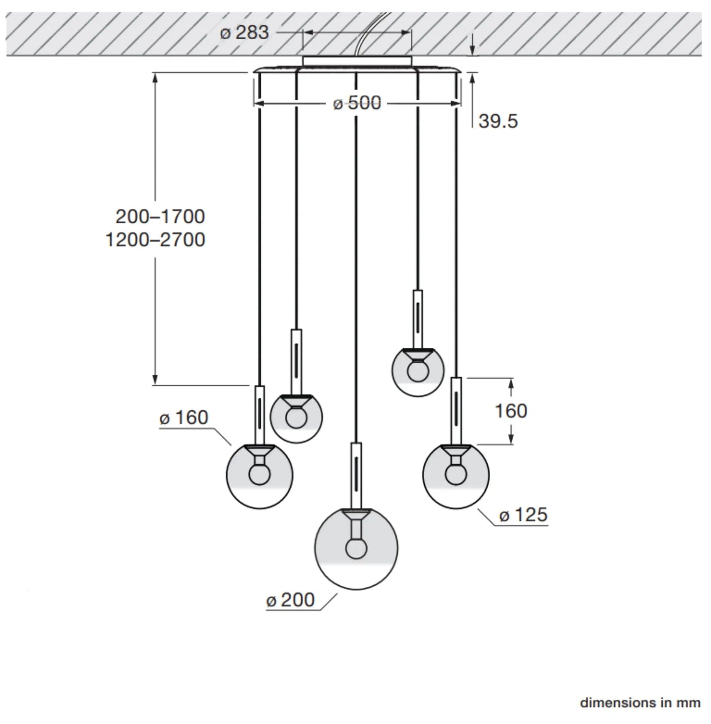 Luna Cloud 5 Suspensions LED