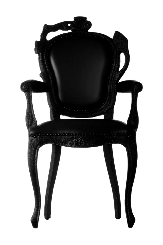 Chaise Smoke Avec Accoudoirs Noir