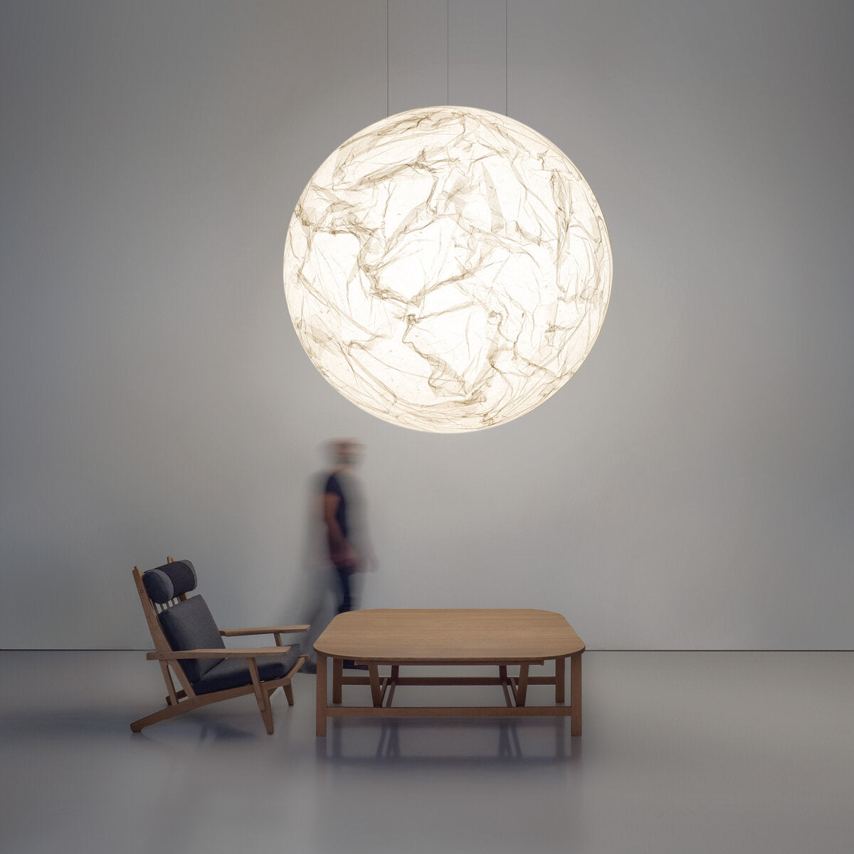 Moon Ø80cm Suspensions Blanc