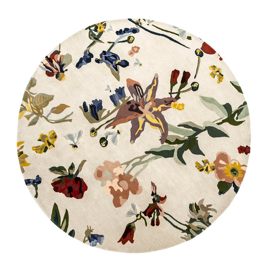 Flora Promenade Ø250cm Tapis Multicolore