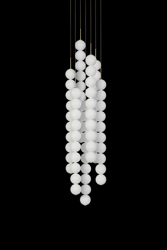 Abacus 7 - 110cm Suspensions LED Blanc