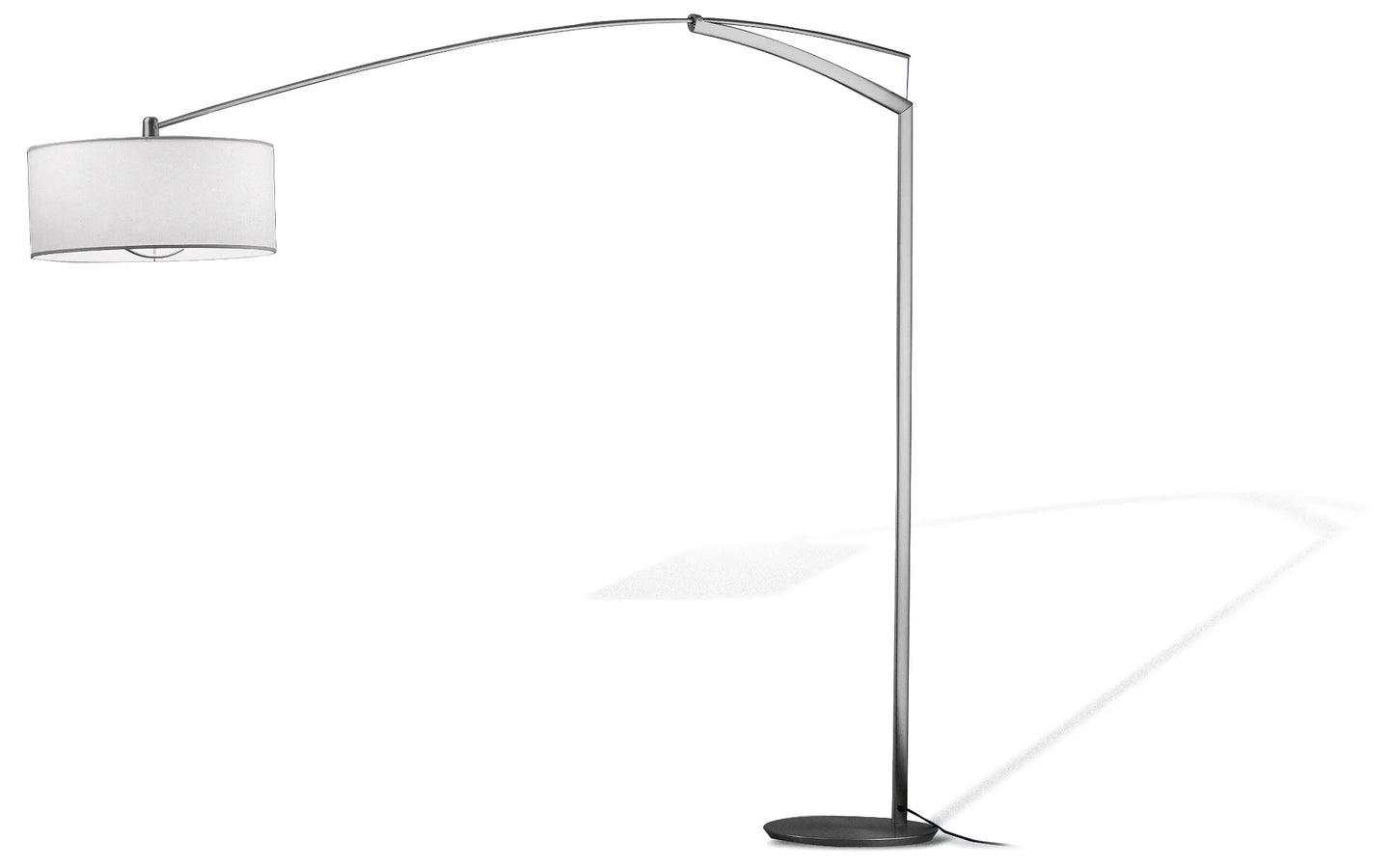 Balance Lampadaires arc 260cm Nickel mat