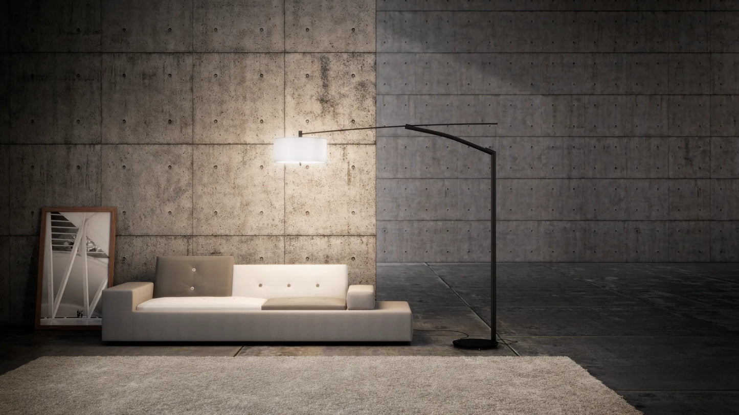 Balance Lampadaires arc 260cm Nickel mat