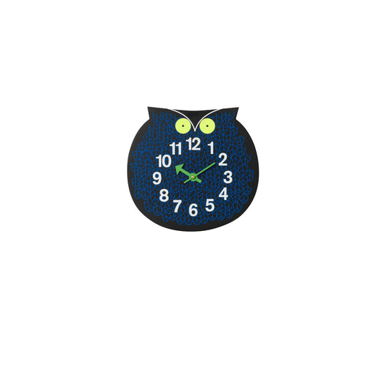 Horloge Zoo Timers Omar Le Hibou Noir Bleu