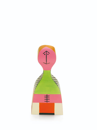 Wooden Doll No.19 Multicolore