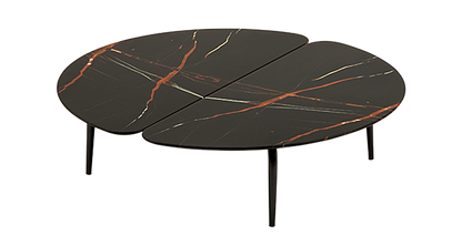 Table basse Graphium Sahara noir 140x60cm