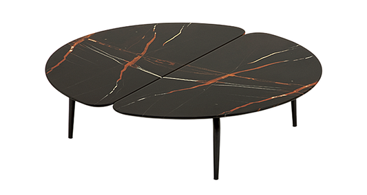 Table basse Graphium Sahara noir 140x60cm