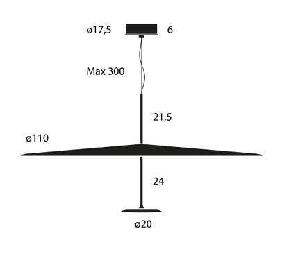 Dot 110cm Suspensions LED