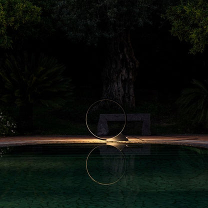 "O" Outdoor Lampes de sol LED Noir